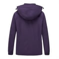 thumbnail image 2 of Diamond Candy Waterproof Rain Jacket Women Lightweight Outdoor Raincoat Hooded for Hiking, 2 of 5