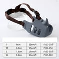 thumbnail image 3 of Janrevotw Pet Muzzle, Silicone Dog Muzzle, Anti-Biting, Anti-Barking, Anti-Eating, Rhinoceros Modeling, Medium And Large Dog Muzzle, 3 of 9
