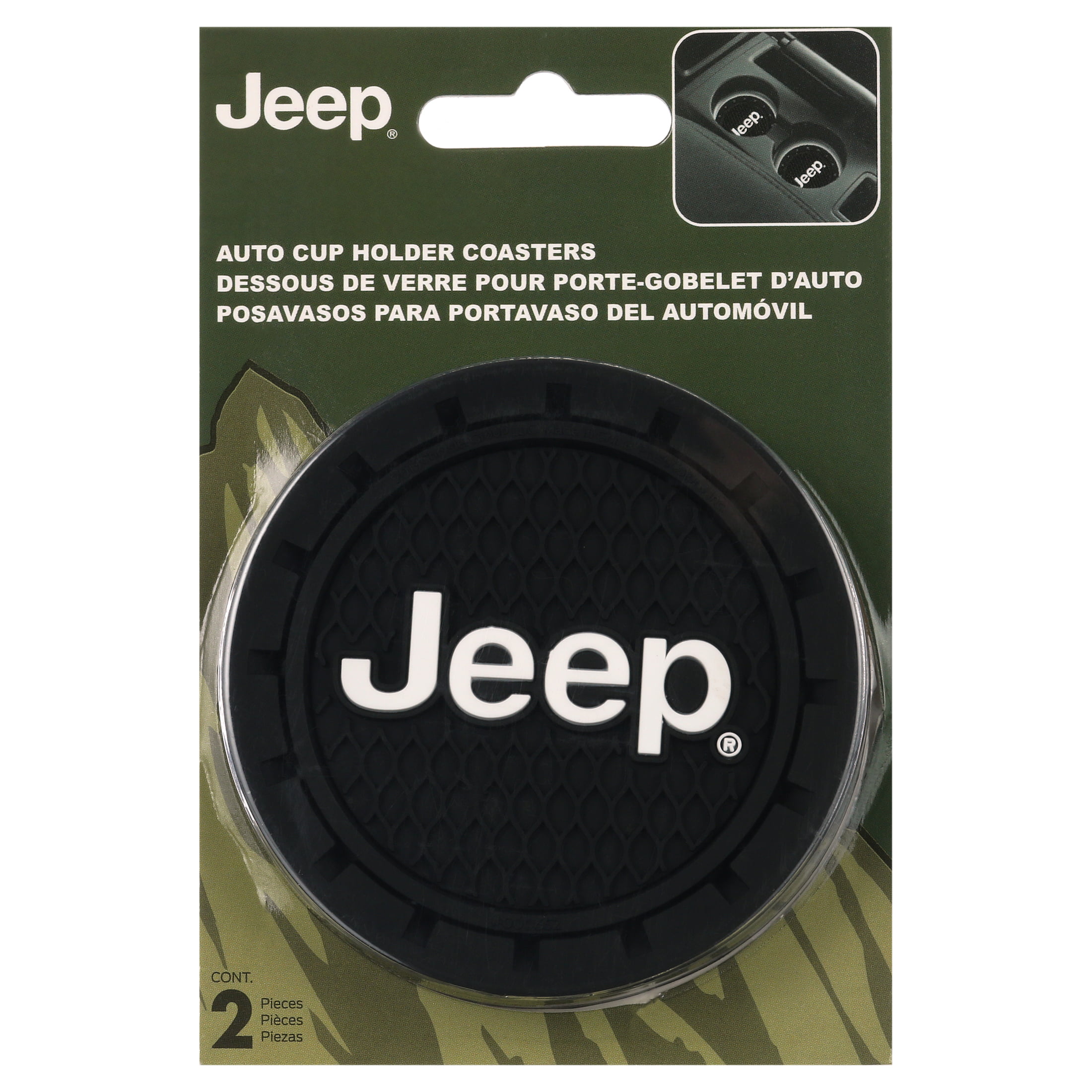 Generic Jeep Auto Cup Holder Coaster Pack of 2 