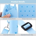 thumbnail image 3 of Mini Silicone Beach Tote Bag, Waterproof DIY Crossbody Purse with 4 Charms & Removable Strap, Lightweight Hole Bag for Little One & Women, Shoulder Handbag for Travel Picnic Shopping Vacation, 3 of 5
