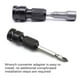 thumbnail image 3 of Kenally Cabezal de conversión de llave eléctrica de 1/2 a 1/4 Cabezal de conversión de llave universal Adaptador de manguito telescópico funcional Herramientas y ferretería Kenally TO002056-00, 3 of 6