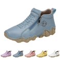 thumbnail image 2 of NOKIO Women's Ankle B𝗈𝗈𝑡𝑠 Comfortable Anti-S𝗅ip Shoes Fashion Side Zipper Short B𝗈𝗈𝑡𝑠 Chukka B𝗈𝗈𝑡𝑠 Casual utdoor Walking Shoes for Driving Running Work, 2 of 9