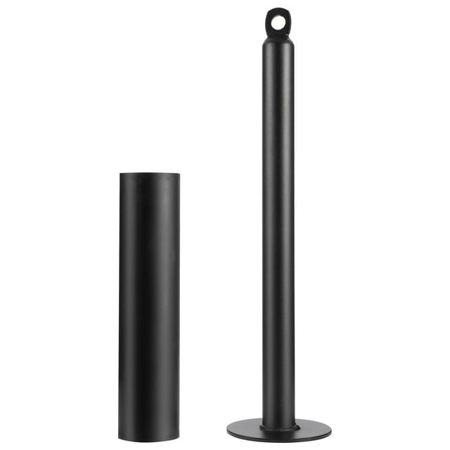 WHAMVOX Lot de 1 Support de Rangement pour Haltères Robuste Forme Rectangulaire Noir 32X6.5X6.5cm