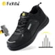 thumbnail image 2 of FitVille-zapatos de trabajo Extra anchos para hombre, zapatillas informales antideslizantes con punta resistente, transpirables para pies hinchados, soporte para ARCO, alivio del dolor, 2 of 5