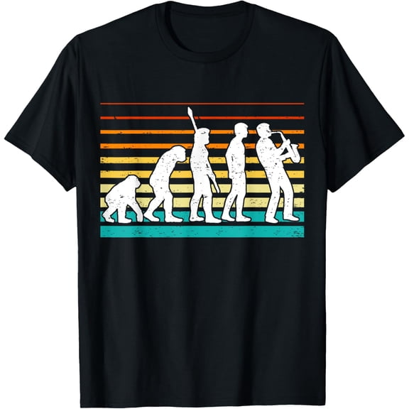 Saxophonist Saxist Sax Evolution Saxophone T-Shirt