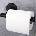 thumbnail image 2 of Dispensador de papel higiénico de pared negro mate, acero inoxidable SUS304 a prueba de óxido para áreas húmedas, 2 of 5