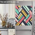thumbnail image 3 of Yayeee Magnetic Dishwasher Cover for The Front Decoration Home Kitchen Machine Sticker Protector, Red Geometric, 3 of 6