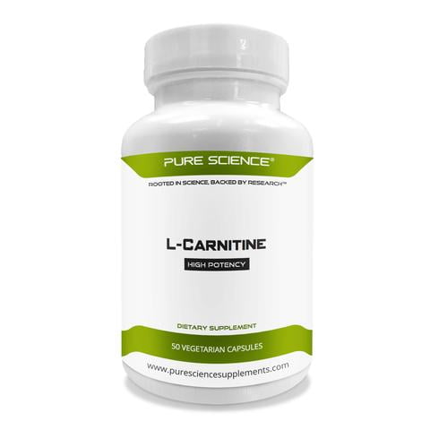 Pure Science L Carnitine L Tartrate 500mg Supports Weight Loss Optimizes Cellular Energy Antioxidant Levels Promotes Cognition 50 Vegetarian Capsules Of L Carnitine Powder Walmart Com Walmart Com