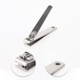 thumbnail image 3 of 1pc Portable Large Flat Nail Clippers Toenail Clippers for Women Men Silver Tone, 3 of 6