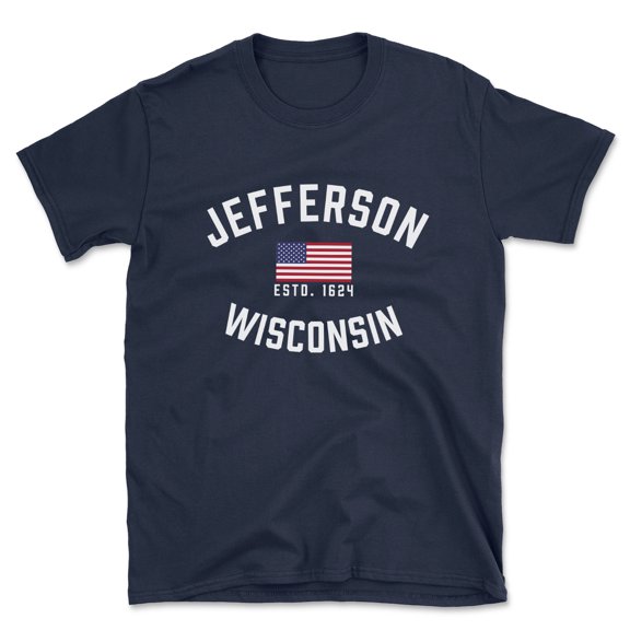 Jefferson Wisconsin Patriot Men's Cotton T-Shirt