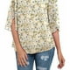 thumbnail image 3 of Camisa de blusa de gasa para mujer,Top de cuello redondo para mujer Top de gasa de media manga Camiseta de gasa informal de alta capacidad, 3 of 5