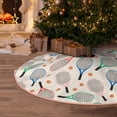 thumbnail image 5 of Balery Cute Tennis Racket Printed Christmas Tree Skirt , Merry Christmas Party Christmas Tree Decoration,Adjustable Tree Skirt-30", 5 of 6