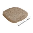 thumbnail image 3 of Velvet Stretch Dining Chair Seat Covers Thick Soft Elastic Chair Cushion Slipcover for Kitchen Dining Room Curved Seat Protector Washable, 3 of 6