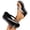 Black, variant on Women Rhinestone Wedge Thong Sandals Sparkly Strap Elastic Toe Post Cushioned Plus Size Spring Summer Beach Shoes,Black