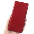 thumbnail image 3 of Compatible with Google Pixel 6 Case Magnetic Closure Vintage Pattern PU Leather Wallet Cover with Card Slots-Red, 3 of 5