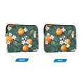 thumbnail image 7 of FORMRS 13"-13.3" Laptop Sleeve Protective Case Soft Carrying Quilted Computer Bag Cover, Green Floral Orange, 7 of 7