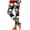 Black, variant on Halloween Leggings for Women Elastic High Waist Slim Fit Spooky Print Tights Pants Workout Yoga Pants
