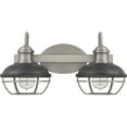 thumbnail image 3 of Quoizel Sandpiper 2-Light 17" Bathroom Vanity Light in Antique Polished Nickel, 3 of 5