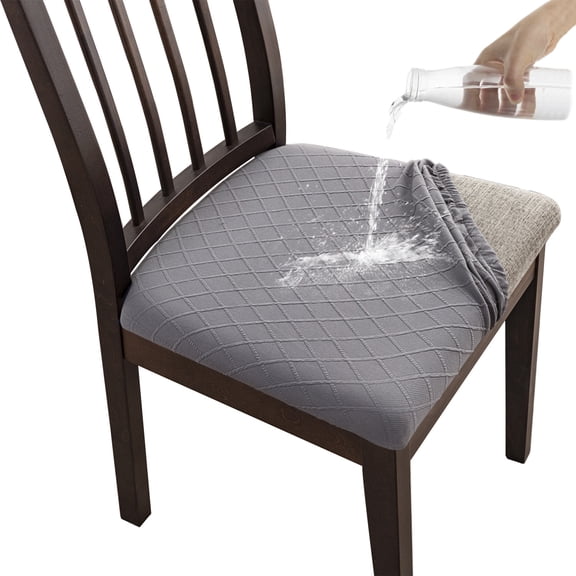 Armless Chair Slipcover, Stretch Jacquard Cross Legged Office Desk Chair Cover, Mid Back Wide Seat Accent Chair Protector Covers for Computer Task Vanity Chairs