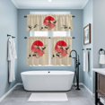 thumbnail image 3 of Vintage Birds Red Sun Kitchen Curtains Sets for Windows 36 Inch Length, Retro Art Animals Rustic Rod Pocket Window Treatments Tier Curtains and Valances Set for Bedroom/Bathroom, 3 of 8