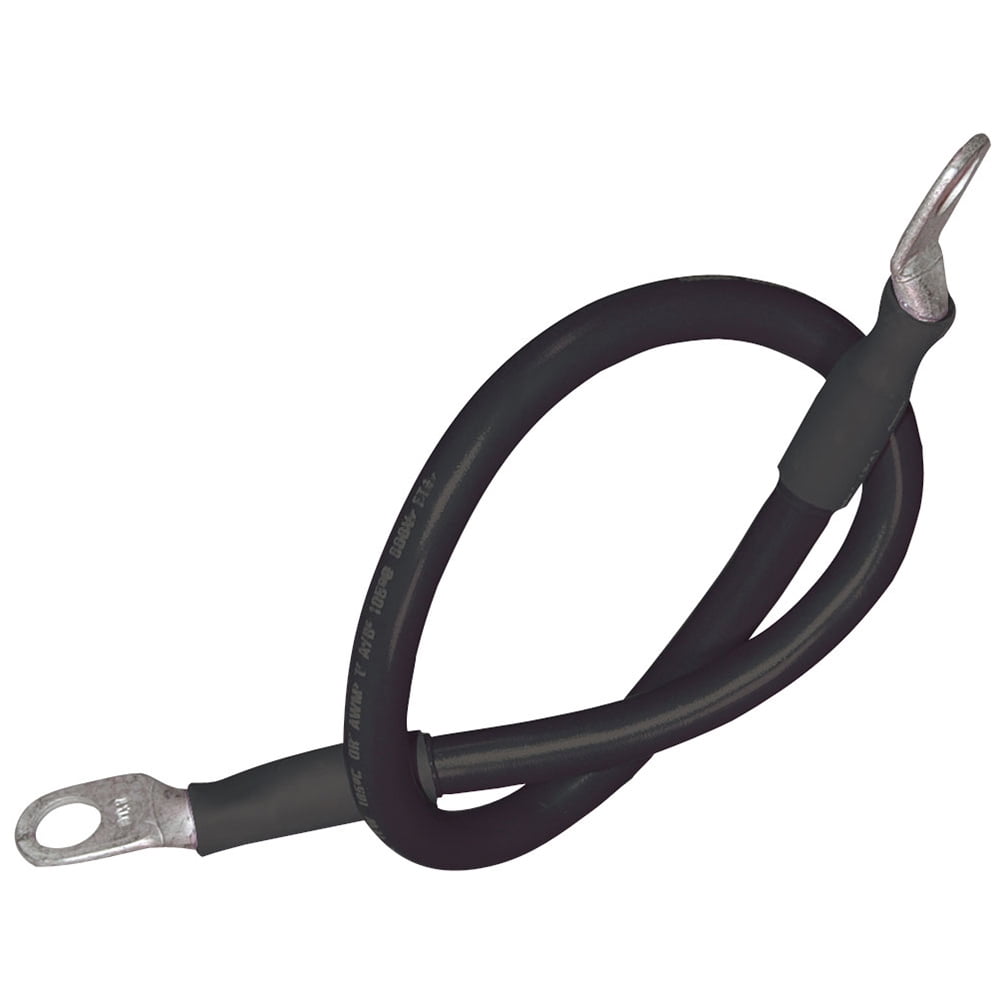 Ancor 189146 Boat Motor Battery Cable Assembly Black 5/16" Stud 2 Gauge 48"