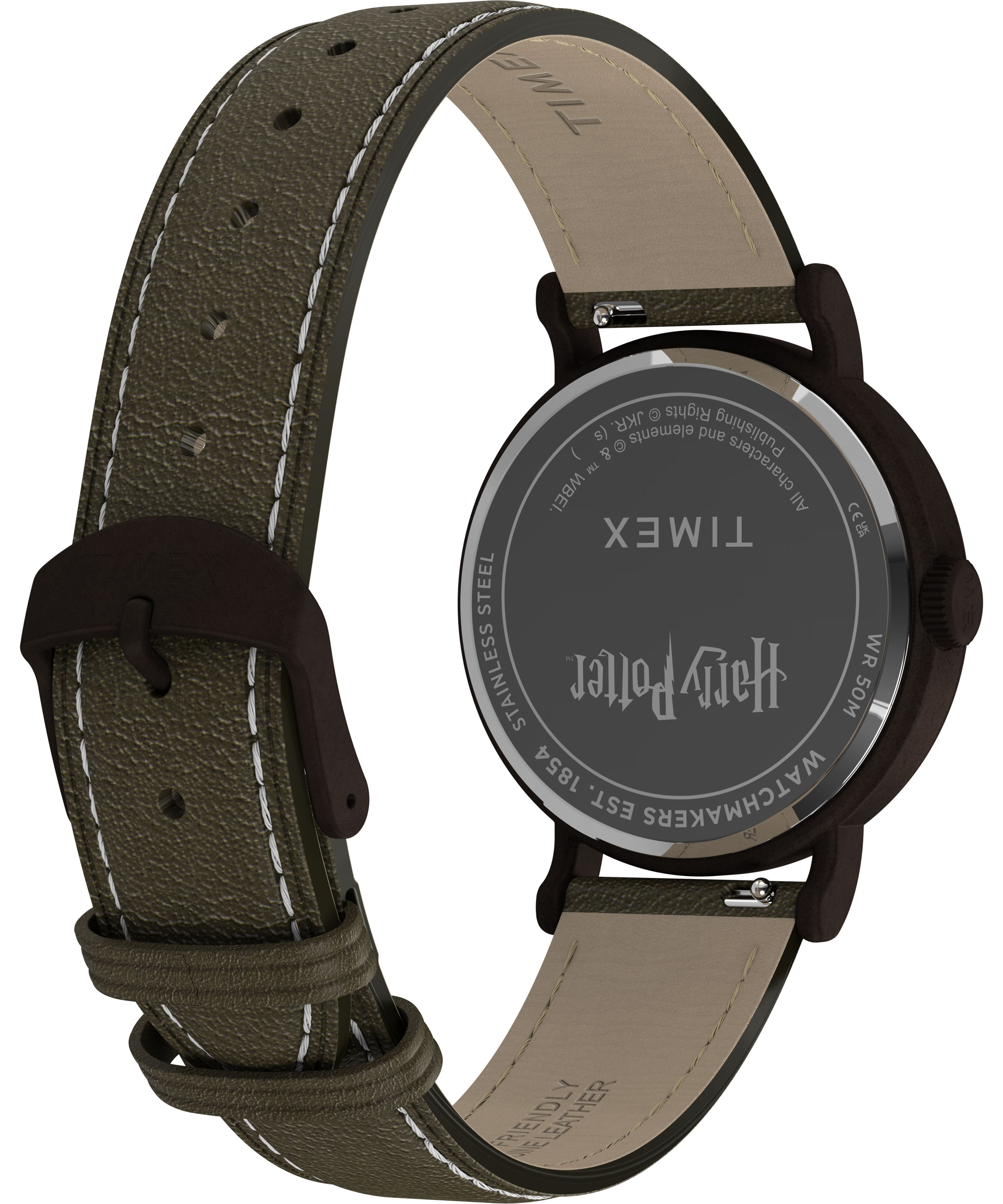 Timex Unisex Harry Potter x Weekender Sorting Hat 37mm Watch - Green Two- Piece Quick Release Green Dial Bronze-Tone Case