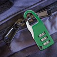 thumbnail image 3 of Peggybuy Mini 3 Digit Combination Padlock Zinc Alloy Travel Luggage Lock (Green), 3 of 9