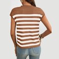 thumbnail image 4 of Tops de Color Sólido para Mujeres, Camiseta de Manga Corta de Cuello Redondo Casual para la Primavera, el Verano, la Fiesta Y el Uso Diario, 4 of 7