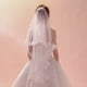 thumbnail image 1 of Velo Estrella Nupcial Una Borde Boda Soledad Velo nupcial de la boda, 1 of 9