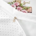 thumbnail image 4 of Erosebridal Pink Flowers Twin Bedding,Rustic Plant Floral Duvet Cover Set For Girls Kids 2 Pieces,No Comforter,Reversible, 4 of 6