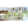 thumbnail image 2 of KFI Studios Mode 3' Round Bistro Table, Natural, Silver Base, 2 of 2