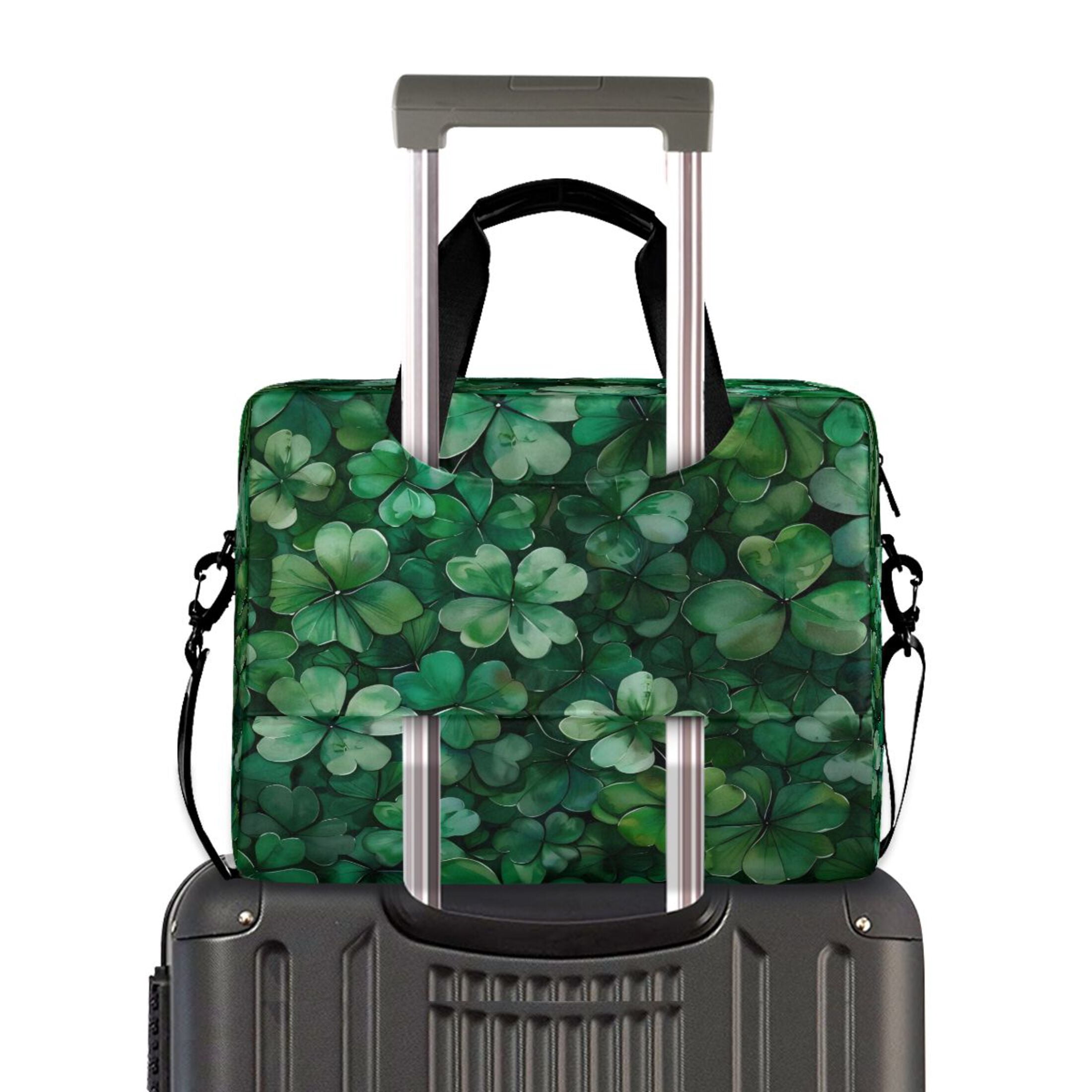 Laptop Bag Laptop Briefcase 15.7 x 3 x 11.8 Inches Laptop Bag Briefcases Laptop Storage Travel Laptop Bag Work Laptop Bag Four-leaf Clover