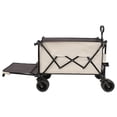 thumbnail image 6 of CoSoTower Foldable Wagon with Extended Tailgate, Extra Long Extender Wagon Cart,Beach Wagon Cart Heavy Duty 480Lbs with Large All-Terrain Beach Wheels, Khaki- Gray, 6 of 9