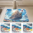 thumbnail image 6 of BZSMCE Dish Drying Mats Diatom Majestic Voyage Creativity Pattern Mud Drain Pad, 6 of 9
