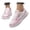 Pink, variant on Women's Lace Mesh Sneakers Breathable White Floral Pattern Casual Walking Shoes Lightweight Fashion Tennis Shoes for Summer
