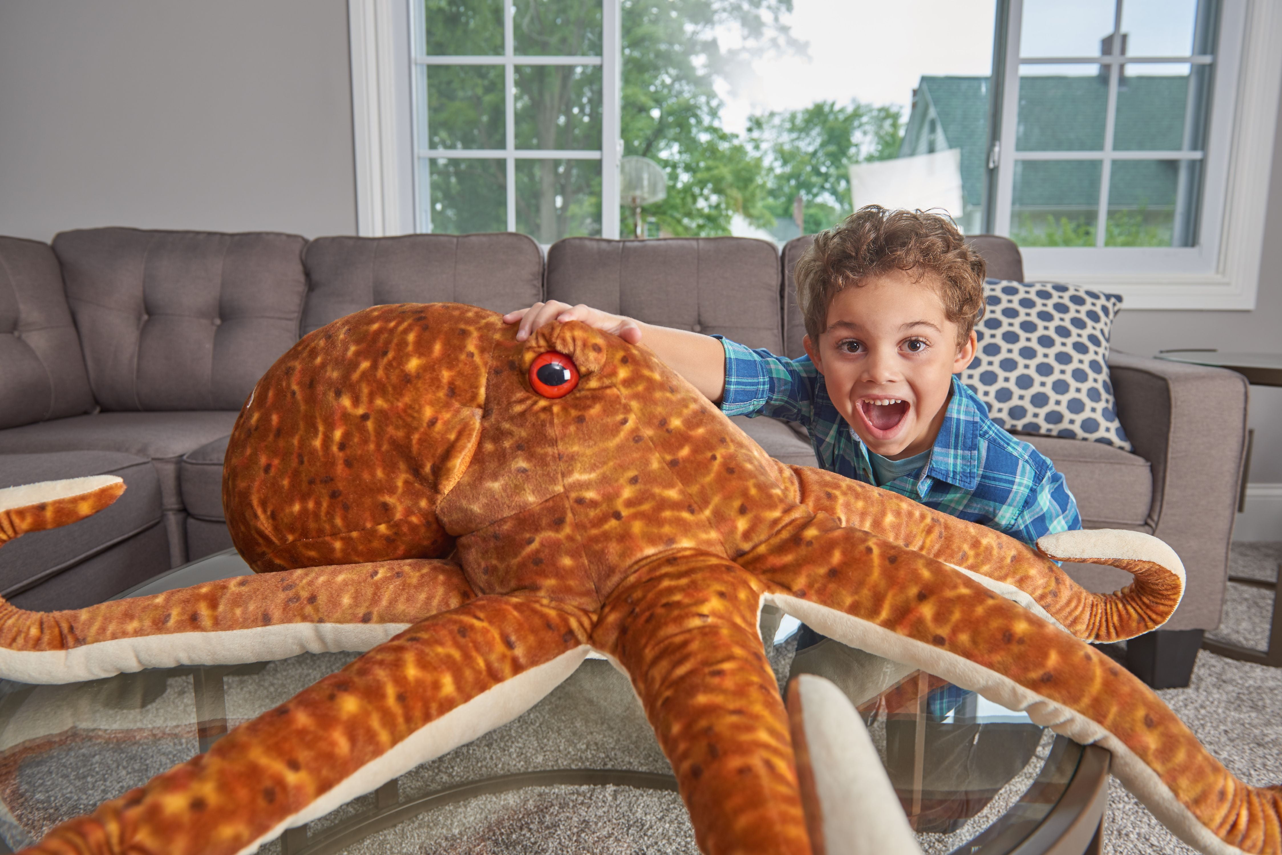 Wild Republic Jumbo Octopus Plush, Giant Stuffed Animal, Plush Toy, Kids Gifts, Sea Creatures, 30 Inches