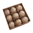 thumbnail image 4 of 9 piezas de adornos navideños de bolas colgantes decorativas creativas para Navidad Oro, 4 of 9