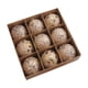 thumbnail image 4 of 9 piezas de adornos navideños de bolas decorativas colgantes, novedosas y ligeras Oro, 4 of 9