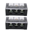 thumbnail image 2 of Bande de Borne 2pcs, 100A 600V TBC Type Fixe, PC Fer Double Rangée, Bloc de Borne à Vis pour Systèmes de Distribution, Éclairage, 2 of 7