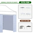 thumbnail image 3 of Terracemaster Full Zippered Walls for 10x10 Easy Pop Up Canopy Tent 4 Sidewalls ONLY,Sky Blue, 3 of 5