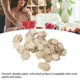 thumbnail image 4 of Unfinished Wooden Alarm Clock Cutouts, Safe Wooden Alarm Clock Slices Hand Crafted Puzzle Decorative 100pcs  for Home Decor, 4 of 7