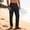 Pants-379Black, variant on formal Pants Men Pintuck Detail Straight Leg Solid Color Dress Pants Breathable Linen Pants Lightweight Business Casual Office Daily Wear