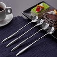 thumbnail image 3 of Flower Spoon Set, Stainless Steel Reusable Tea Scoops Stirring Spoon Coffee Spoon Mixing Spoon Sugar Dessert Cake Spoon Ice Cream Spoons Tableware for Tea Partie, Set of 4 - Style3, 3 of 5
