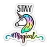 Stay Magical Unicorn - 8" Vinyl Sticker - For Car Laptop I-Pad - Waterproof Decal