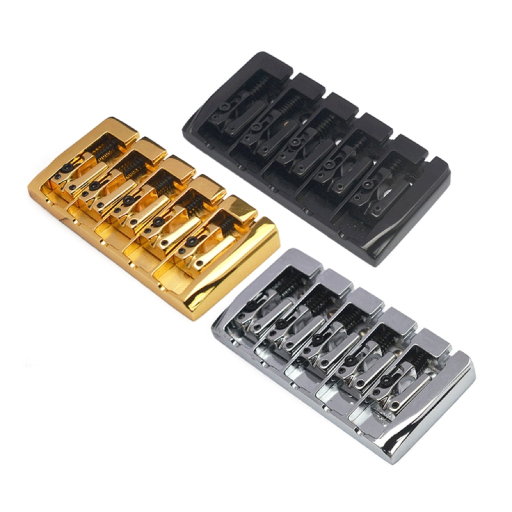 7829 5 String Vintage Style Bass Bridge for Electric Bass Guitar 3 Color to Choose