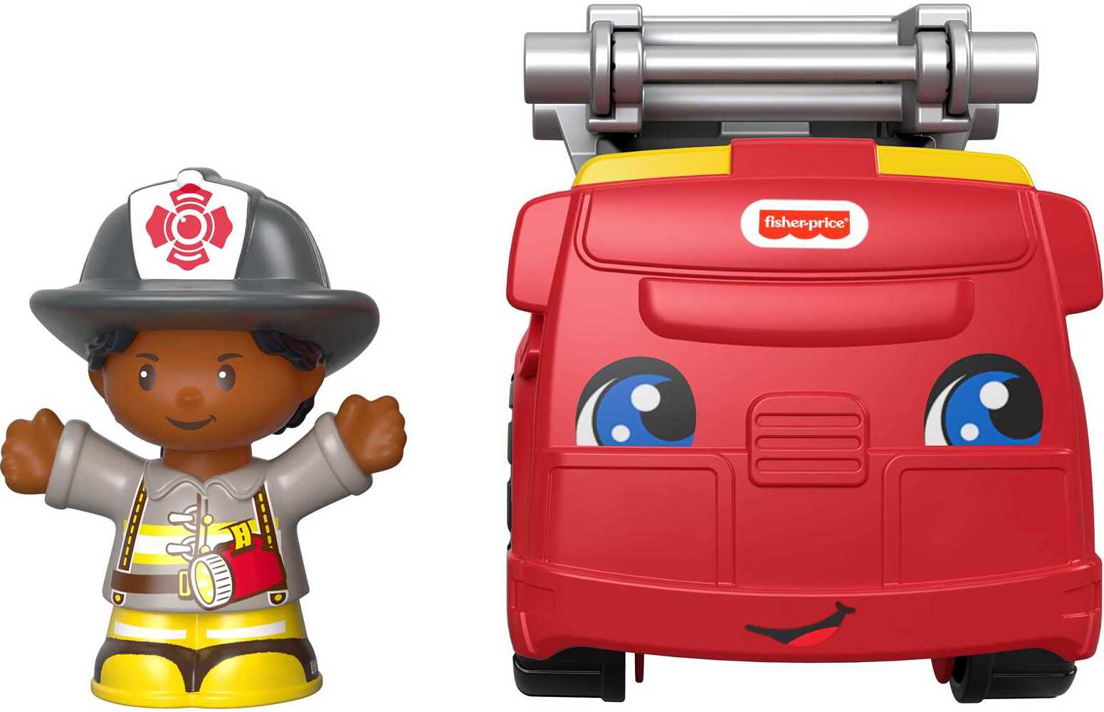 Fisher-Price Little People To the Rescue Fire Truck & Firefighter Figure for Toddlers - image 5 of 6