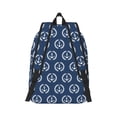 thumbnail image 2 of Yiaed Navy Nautical Print Backpack, Premium Laptop Backpack, Travel Backpack for Women, Lightweight Backpacks, Comfortable Back Pack-Small, 2 of 7