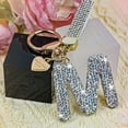 thumbnail image 4 of Bling Alphabet Keychain for Women Girls - Alloy Initial Letter (A-Z) Keychain with Sparkly Rhinestones, Cute Keychain Charms, 4 of 6