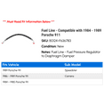 thumbnail image 2 of Fuel Line - Compatible with 1984 - 1989 Porsche 911 1985 1986 1987 1988, 2 of 2