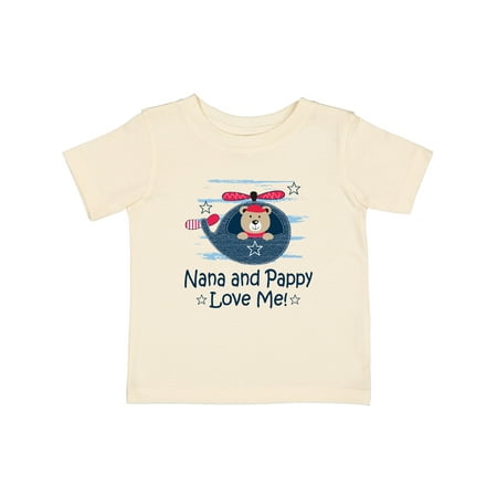 

Inktastic Nana and Pappy Love Me Grandson Bear Gift Baby Boy T-Shirt